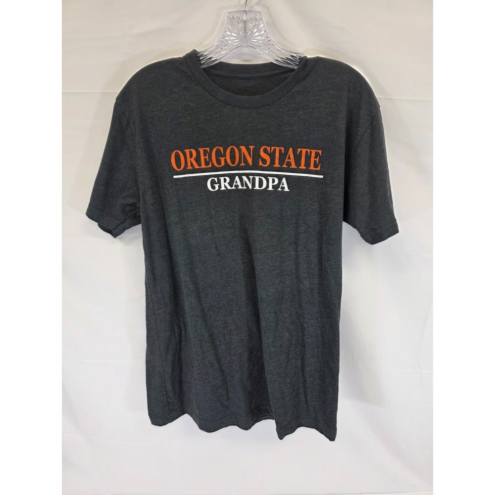 Oregon State Grandpa T-Shirt Mens Small Charcoal Heather Grey Beavers NCAA Tee
